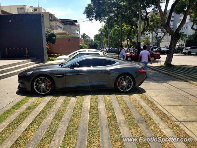Aston Martin Vanquish spotted in Lima, Peru