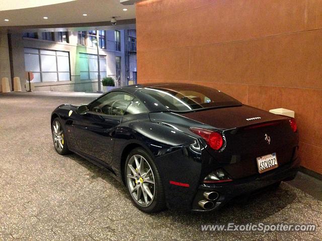 Ferrari California spotted in San Francisco, California