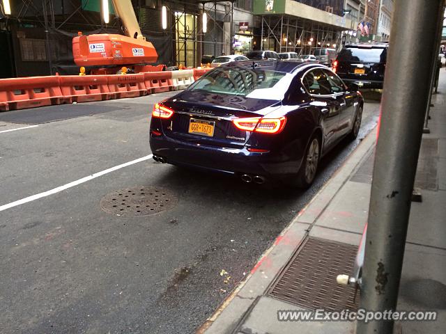 Maserati Quattroporte spotted in Manhattan, New York