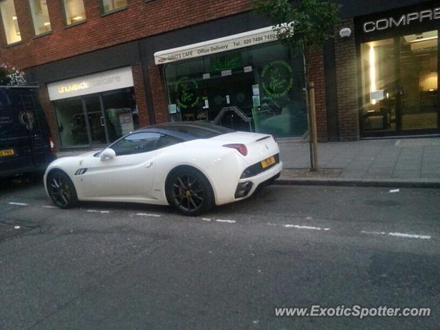 Ferrari California spotted in London, United Kingdom