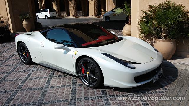 Ferrari 458 Italia spotted in Dubai, United Arab Emirates