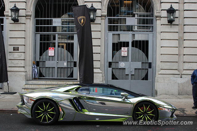 Lamborghini Aventador spotted in New York City, New York