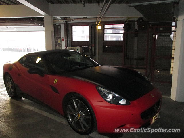 Ferrari California spotted in Douglas, United Kingdom