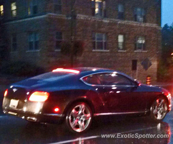 Bentley Continental spotted in Toronto, Canada