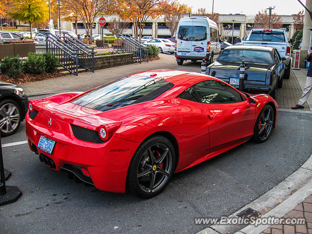 Ferrari 458 Italia spotted in Charlotte, North Carolina