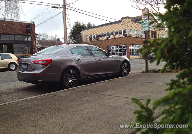 Maserati Ghibli spotted in Seattle, Washington