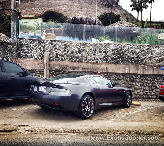 Aston Martin DB9 spotted in Lima, Peru