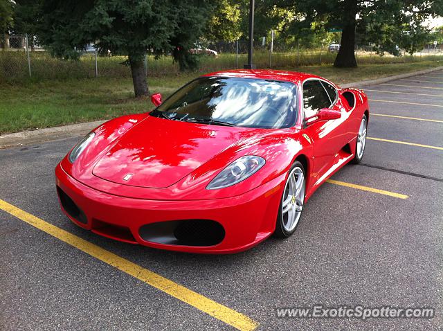 Ferrari F430 spotted in Roseville, Minnesota