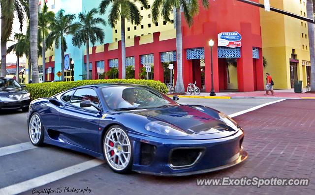 Ferrari 360 Modena spotted in Miami Beach, Florida