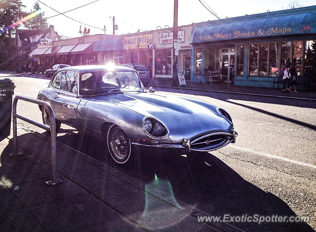 Jaguar E-Type spotted in Seattle, Washington