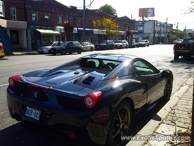 Ferrari 458 Italia spotted in Toronto, Canada