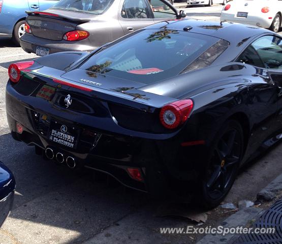 Ferrari 458 Italia spotted in Lakewood, California