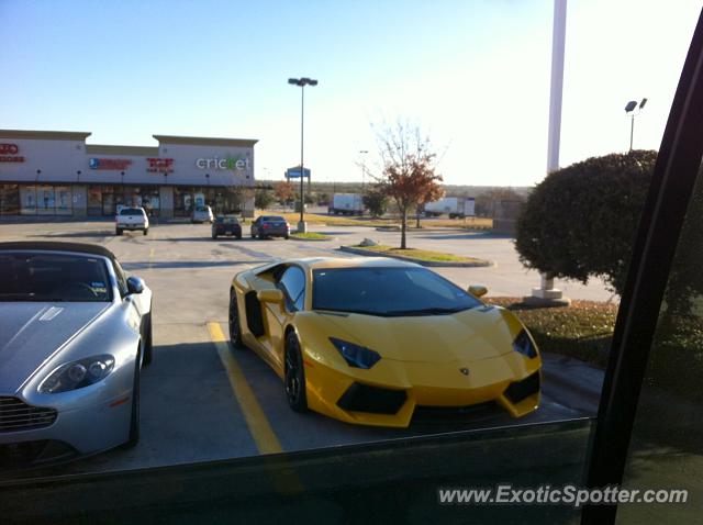 Lamborghini Aventador spotted in Dallas, Texas