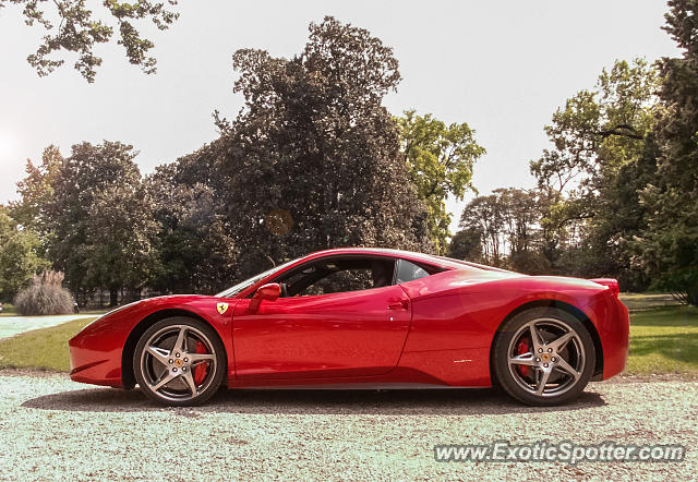 Ferrari 458 Italia spotted in Oderzo, Italy