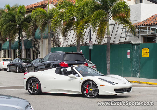 Ferrari 458 Italia spotted in Palm Beach, California