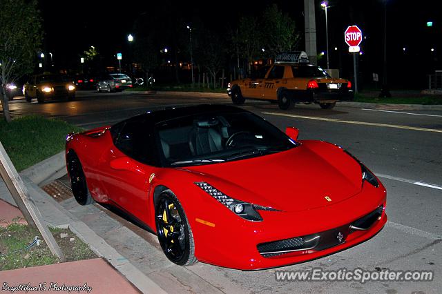 Ferrari 458 Italia spotted in Miami Beach, Florida