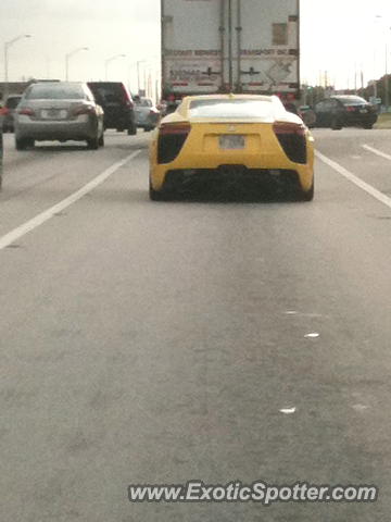 Lexus LFA spotted in Fort Lauderdale, Florida
