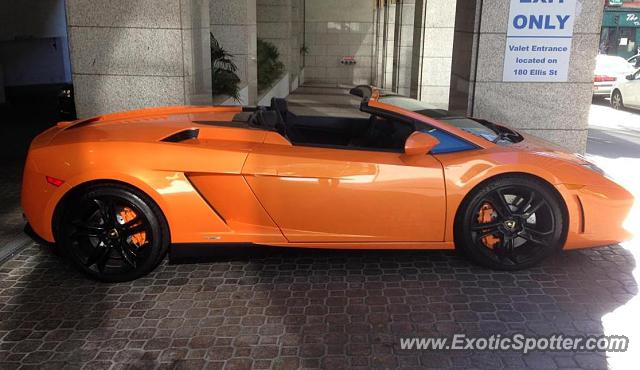 Lamborghini Gallardo spotted in San Francisco, California