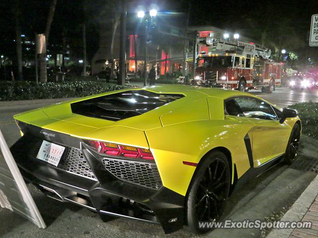 Lamborghini Aventador spotted in Delray Beach, Florida