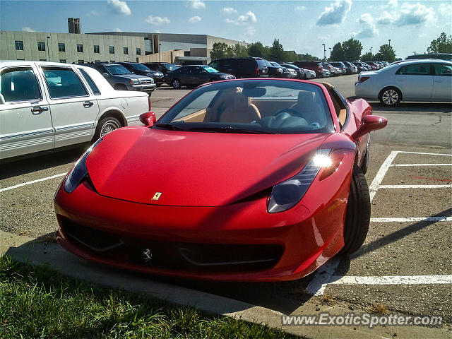Ferrari 458 Italia spotted in Leawood, Kansas