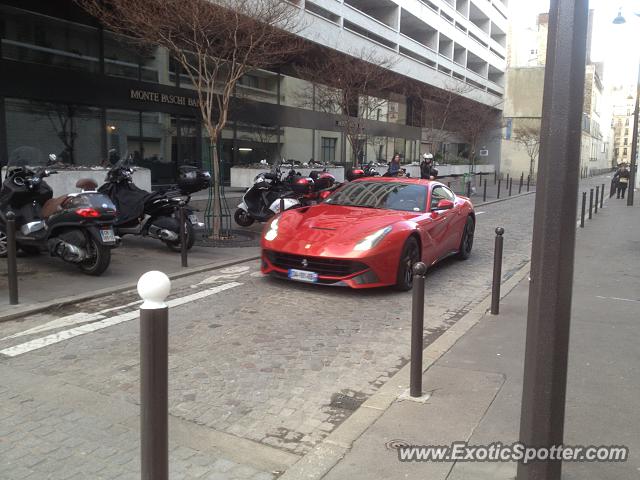 Ferrari F12 spotted in Paris, France