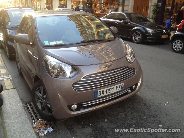 Aston Martin Cygnet spotted in Paris, France