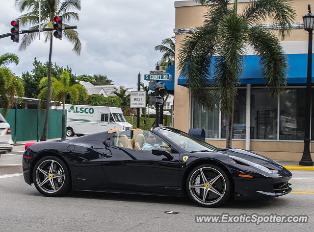 Ferrari 458 Italia spotted in Palm Beach, Florida