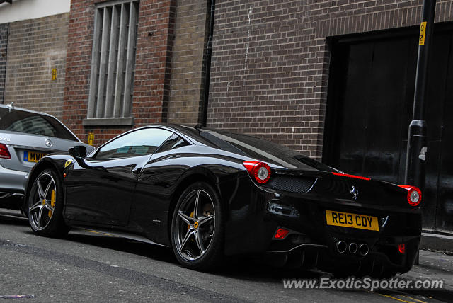 Ferrari 458 Italia spotted in Manchester, United Kingdom