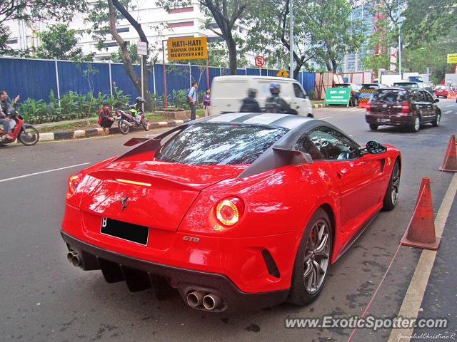 Ferrari 599GTO spotted in Jakarta, Indonesia