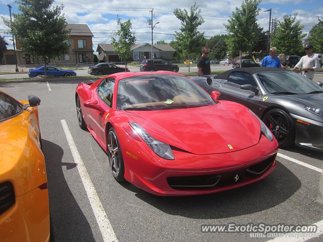 Ferrari 458 Italia spotted in Trois-Rivières, Canada