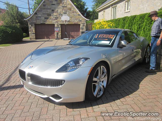 Fisker Karma spotted in Granby, Canada
