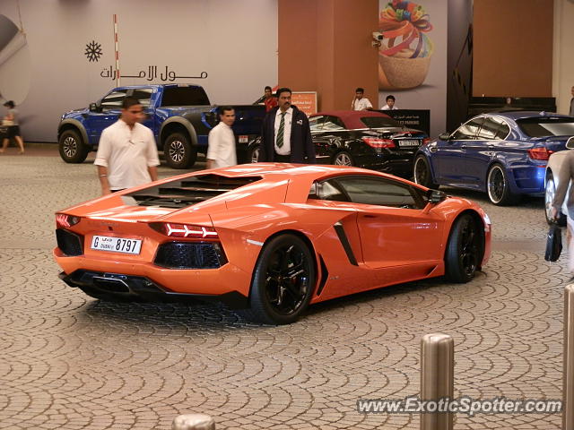 Lamborghini Aventador spotted in Dubai, United Arab Emirates