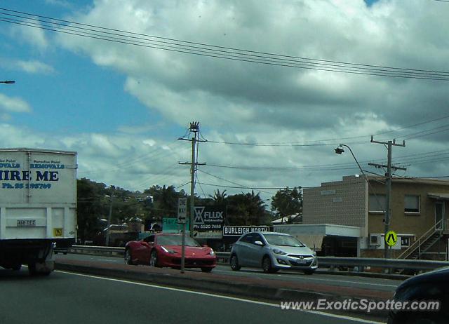 Ferrari 458 Italia spotted in Gold Coast, Australia
