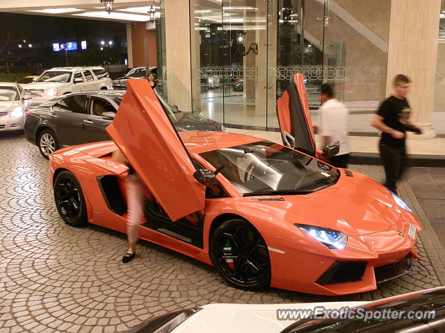Lamborghini Aventador spotted in Dubai, United Arab Emirates