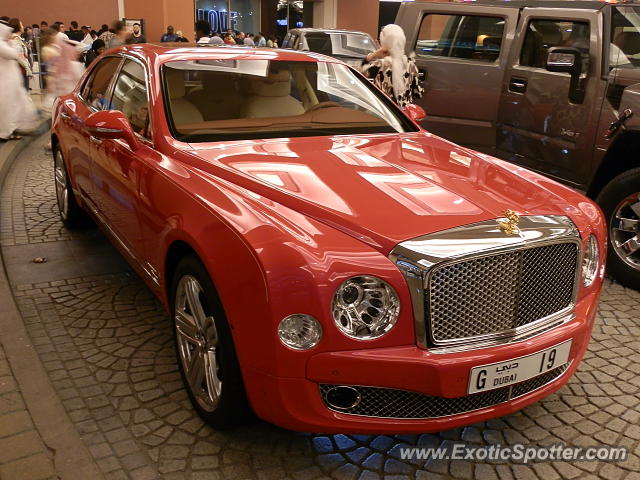 Bentley Mulsanne spotted in Dubai, United Arab Emirates