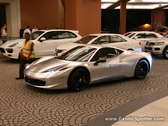Ferrari 458 Italia spotted in Dubai, United Arab Emirates