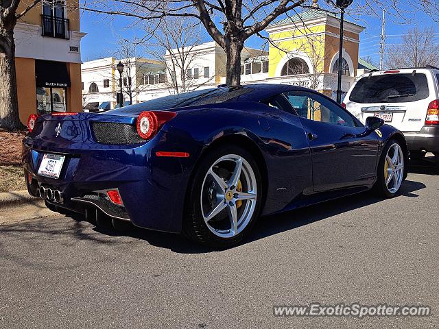 Ferrari 458 Italia spotted in Charlotte, North Carolina