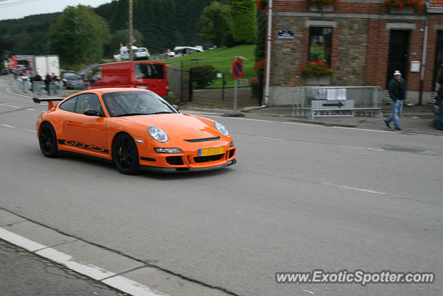 Porsche 911 GT3 spotted in Spa-Francorchamp, Belgium