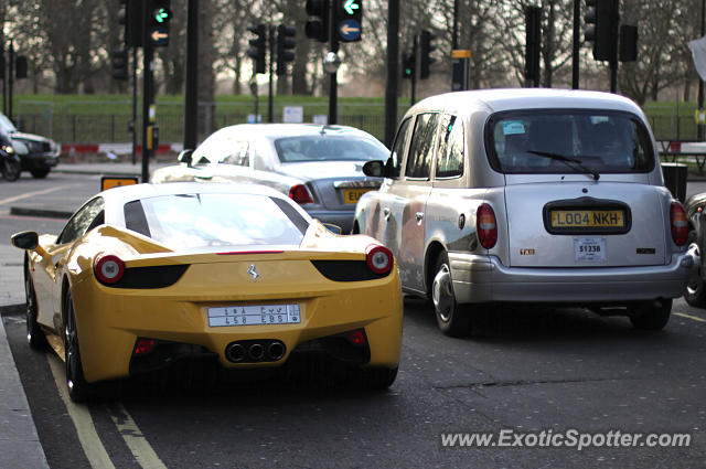 Ferrari 458 Italia spotted in London, United Kingdom