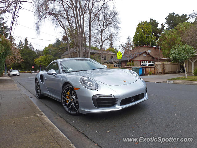 Porsche 911 Turbo spotted in Menlo Park, California