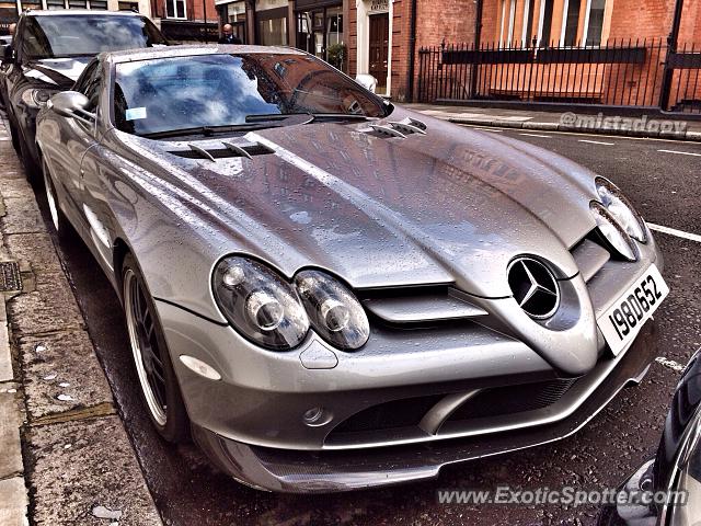 Mercedes SLR spotted in London, United Kingdom