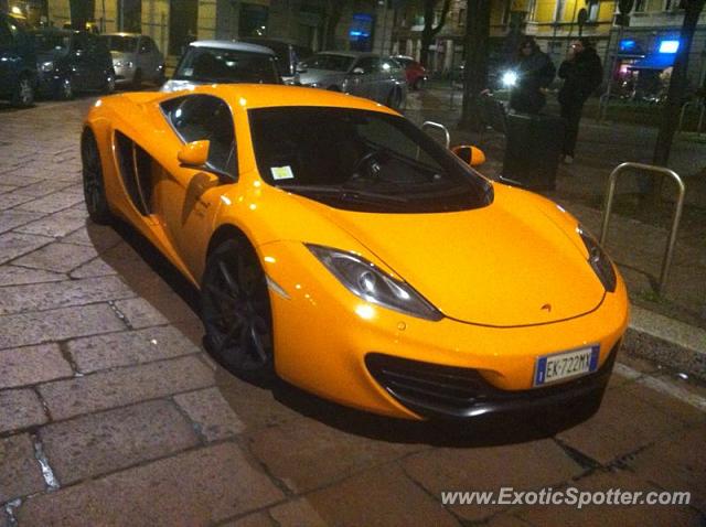 Mclaren MP4-12C spotted in Milano, Italy