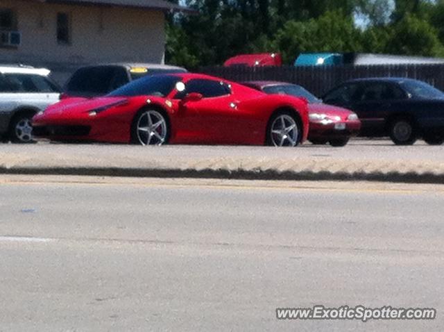 Ferrari 458 Italia spotted in Long Grove, Illinois