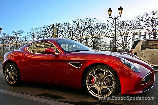 Alfa Romeo 8C spotted in Lille, France