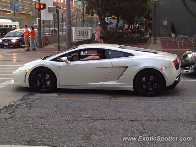 Lamborghini Gallardo spotted in Baltimore, Maryland
