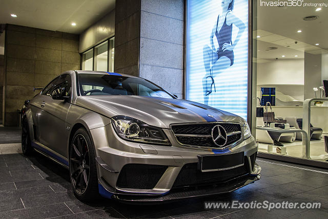 Mercedes C63 AMG Black Series spotted in Kuala Lumpur, Malaysia