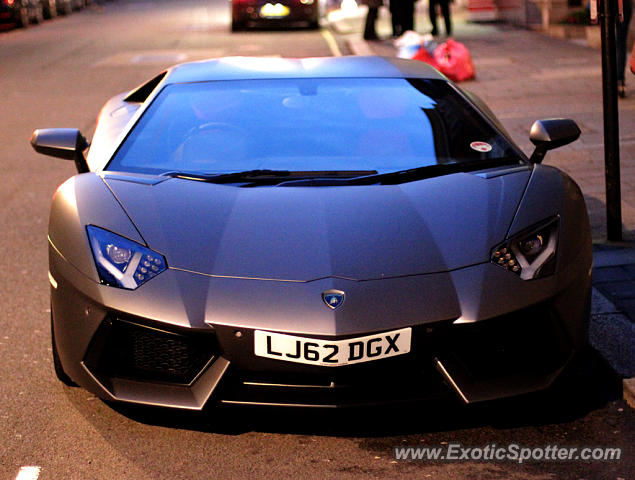 Lamborghini Aventador spotted in London, United Kingdom