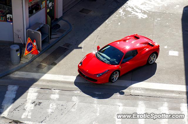 Ferrari 458 Italia spotted in Annecy, France