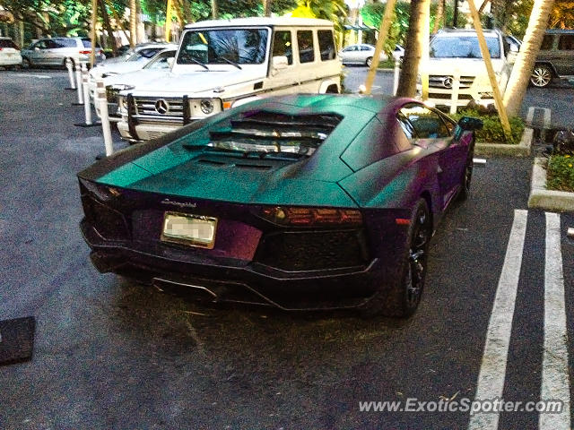 Lamborghini Aventador spotted in Bal Harbour, Florida