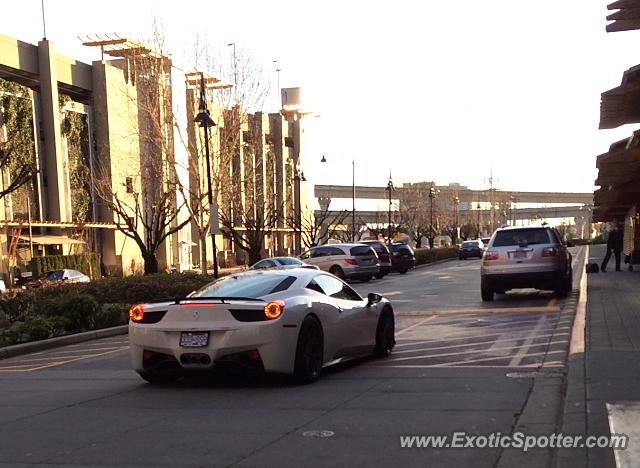 Ferrari 458 Italia spotted in Vancouver, Canada